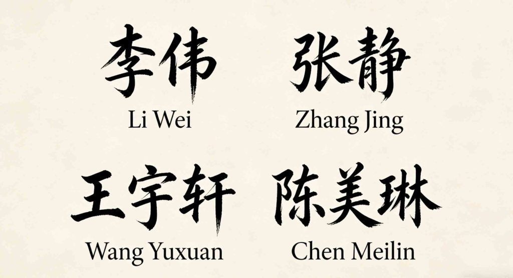 What Does Your Chinese Name Mean? 1 Chinese name structure basics, how Chinese names are formed, surname vs given name in Chinese culture