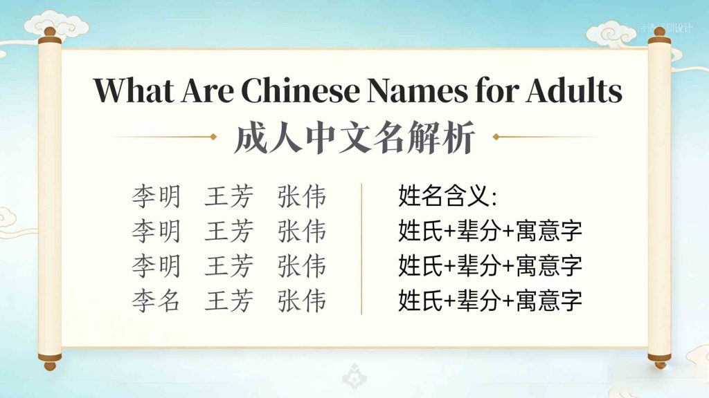 Chinese Names for Adults: 8 Professional & Business Options 2 What Are Chinese Names for Adults