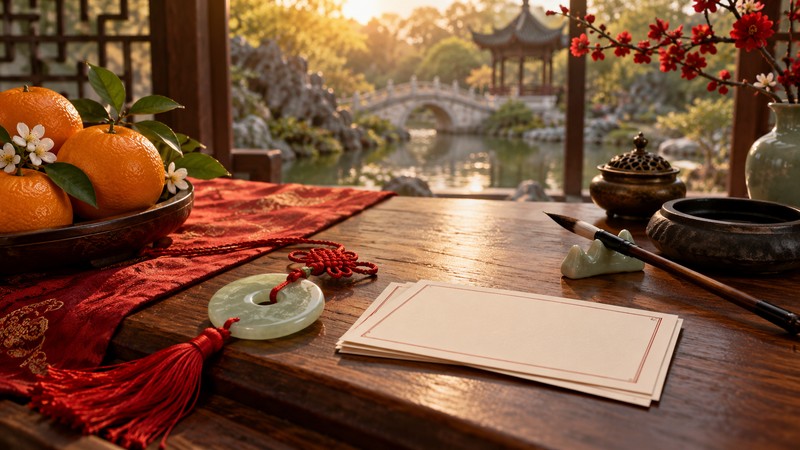 Chinese Names Related to Luck: Characters, Context, and Verification 1 Luck-related objects beside blank cards for Chinese name research